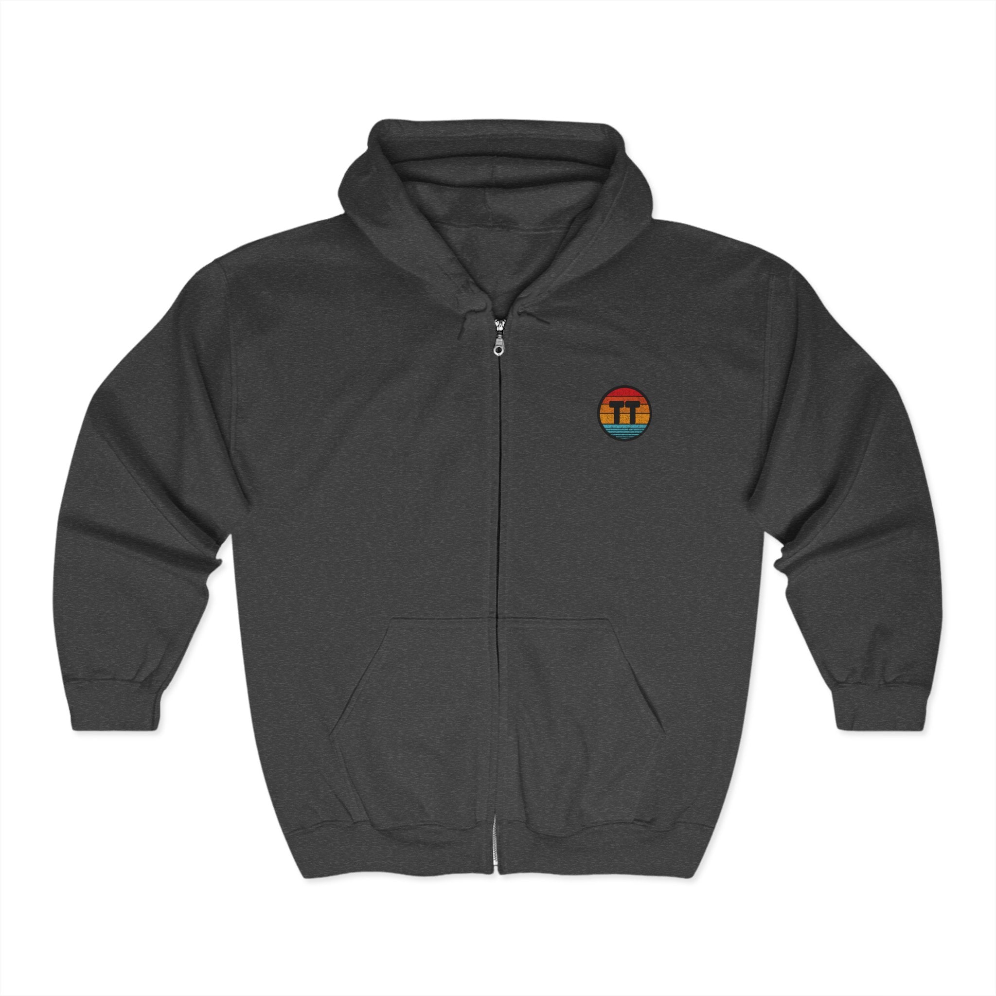 TransTape DISCREET Zip Hooded Logo Sweatshirt