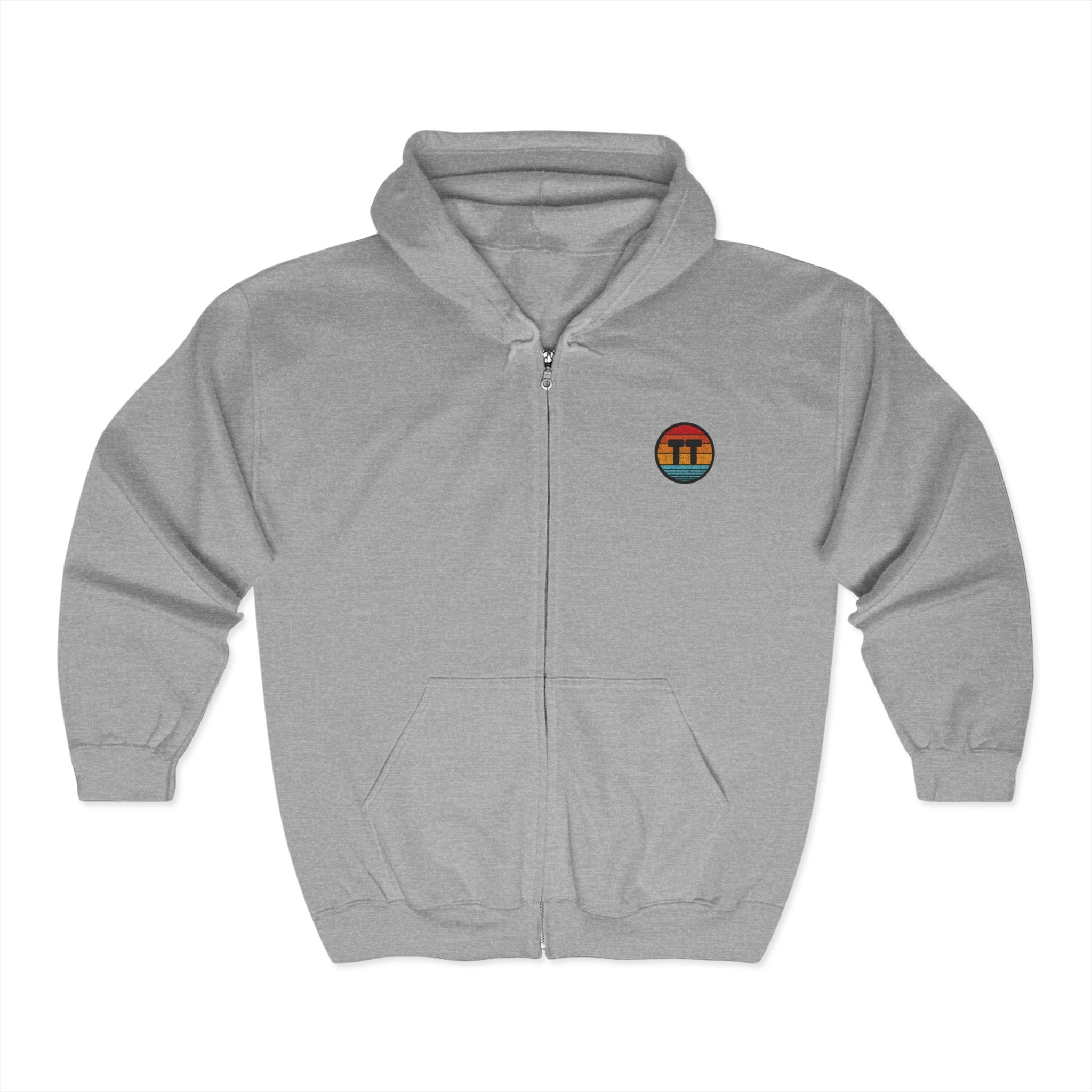 TransTape DISCREET Zip Hooded Logo Sweatshirt