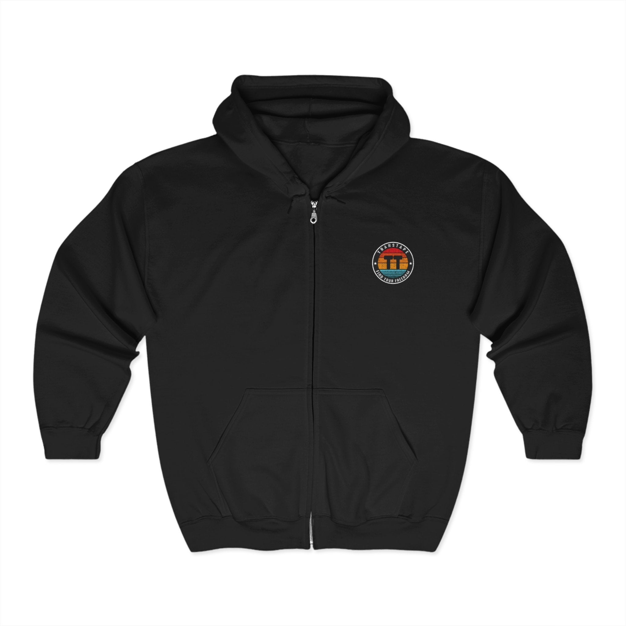 TransTape Find Your Freedom Zip Hooded Logo Sweatshirt